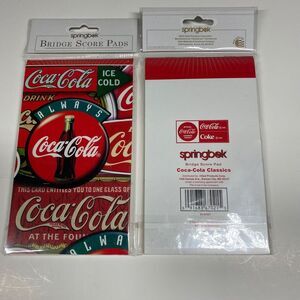Coca Cola‎ bridge score pads 2 packs